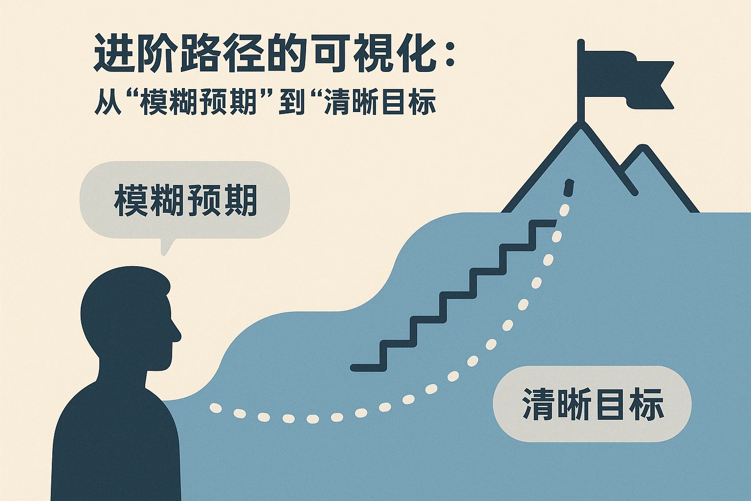 2. 进阶路径的可视化：从“模糊预期”到“清晰目标”