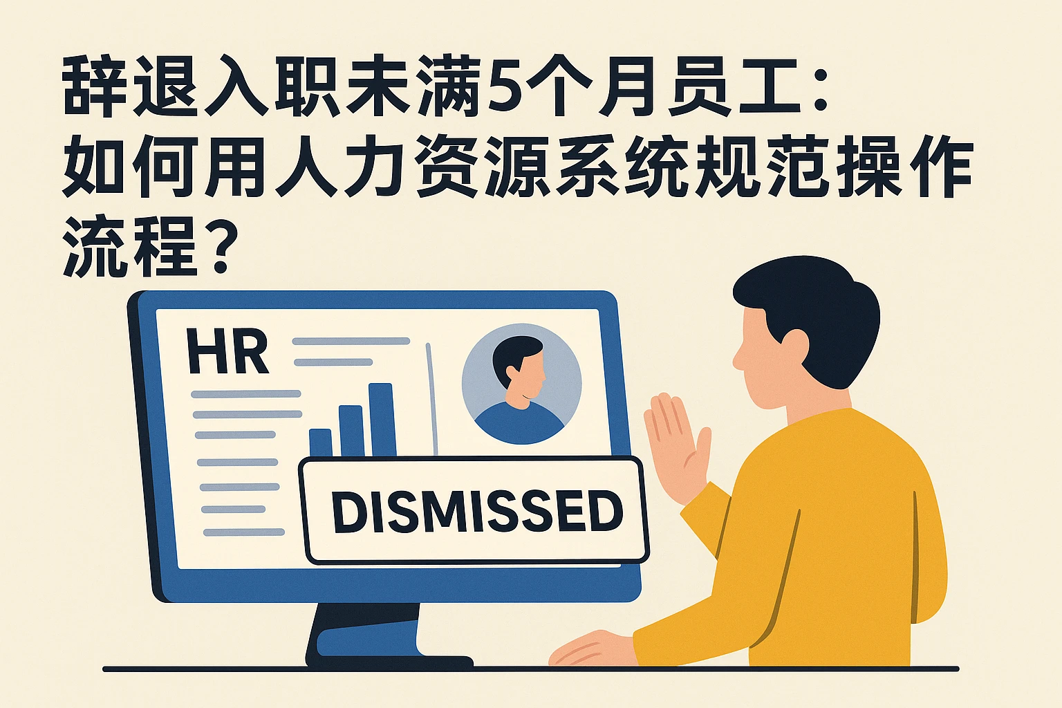 辞退入职未满5个月员工：如何用人力资源系统规范操作流程？