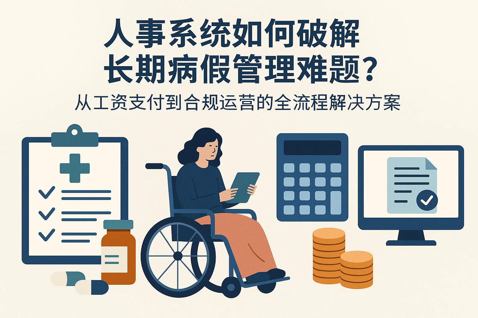 人事系统如何破解长期病假管理难题？从工资支付到合规运营的全流程解决方案