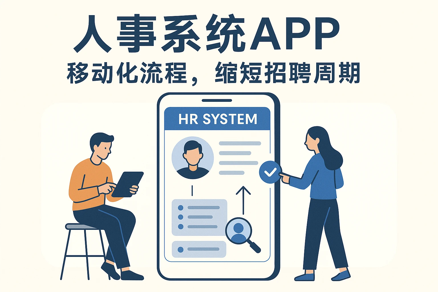 2.2 人事系统APP：移动化流程，缩短招聘周期