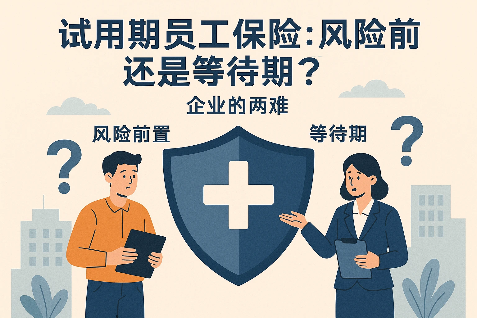 2. 试用期员工保险：风险前置还是等待期？企业的两难