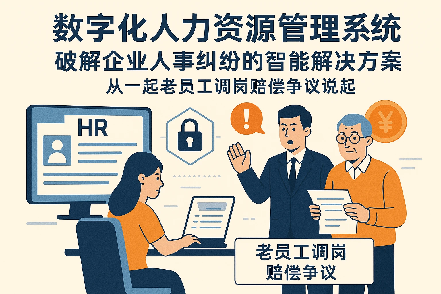 数字化人力资源管理系统：破解企业人事纠纷的智能解决方案——从一起老员工调岗赔偿争议说起