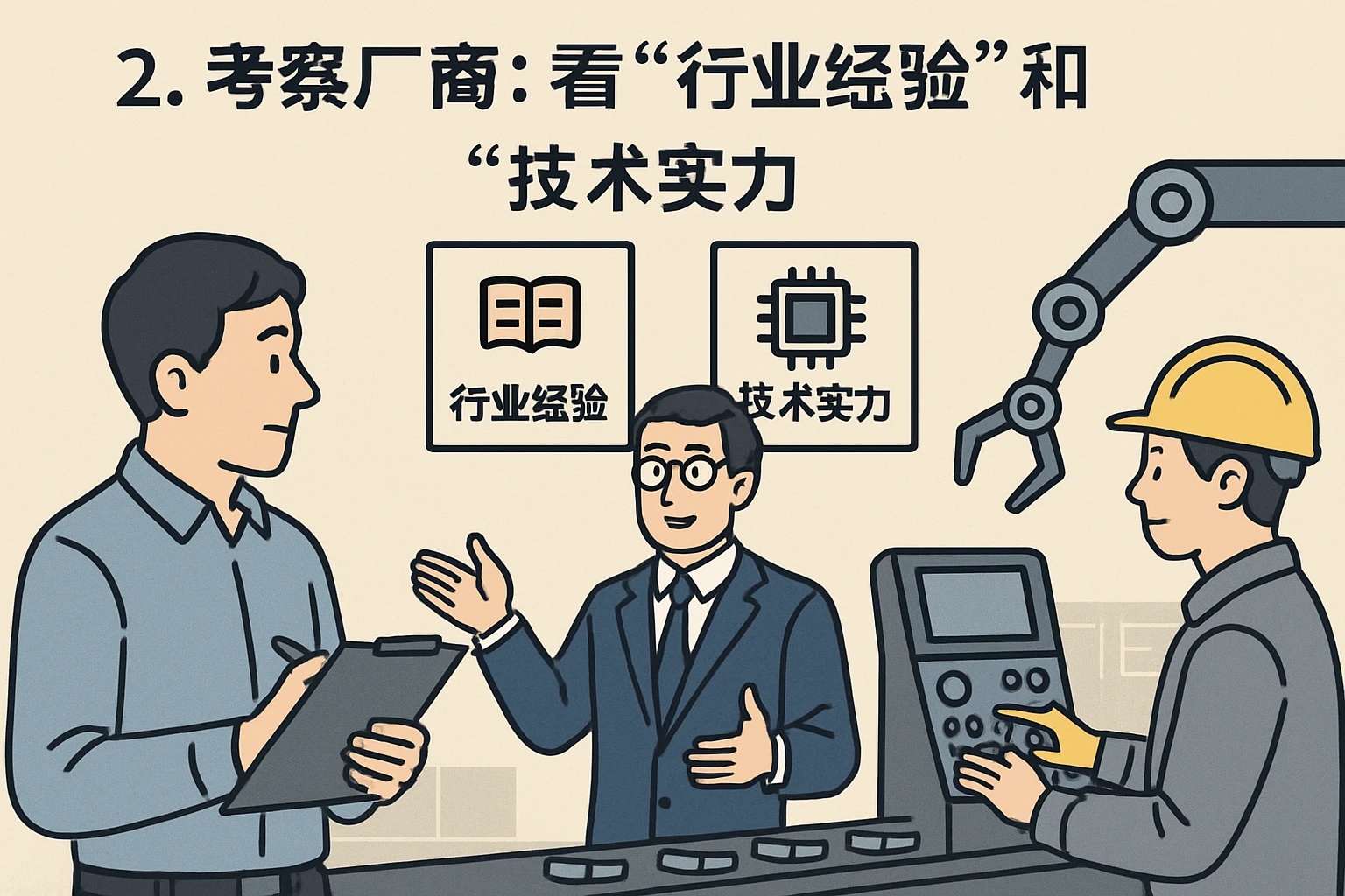 2. 考察厂商：看“行业经验”和“技术实力”