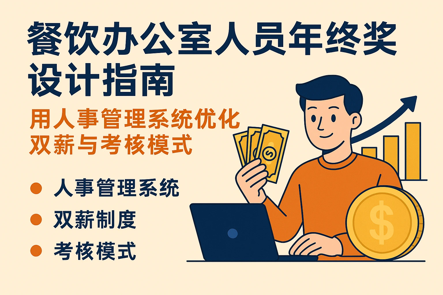 餐饮办公室人员年终奖设计指南：用人事管理系统优化双薪与考核模式