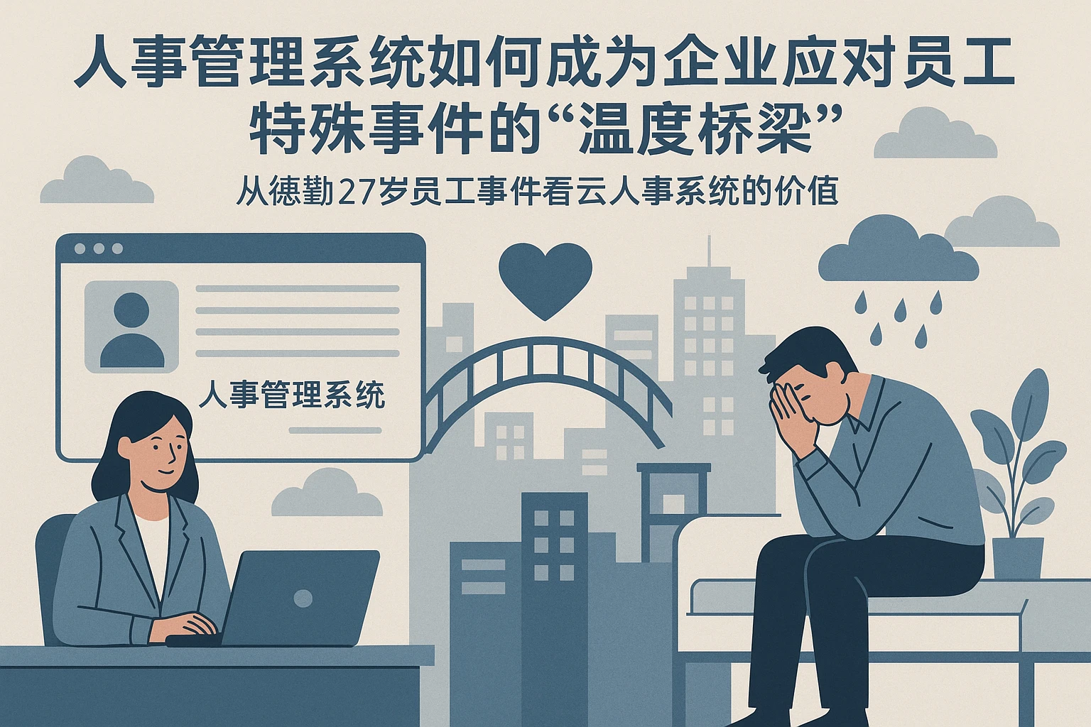 人事管理系统如何成为企业应对员工特殊事件的“温度桥梁”——从德勤27岁员工事件看云人事系统的价值