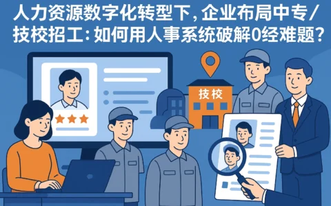 人力资源数字化转型下，企业布局中专/技校招工：如何用人事系统破解0经验难题？