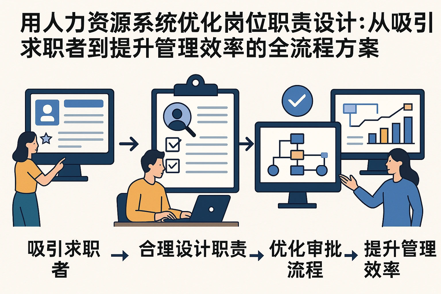 用人力资源系统优化岗位职责设计：从吸引求职者到提升管理效率的全流程方案