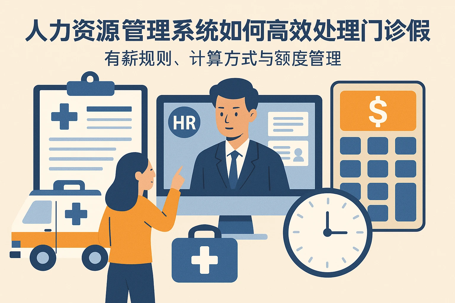 人力资源管理系统如何高效处理门诊病假：有薪规则、计算方式与额度管理
