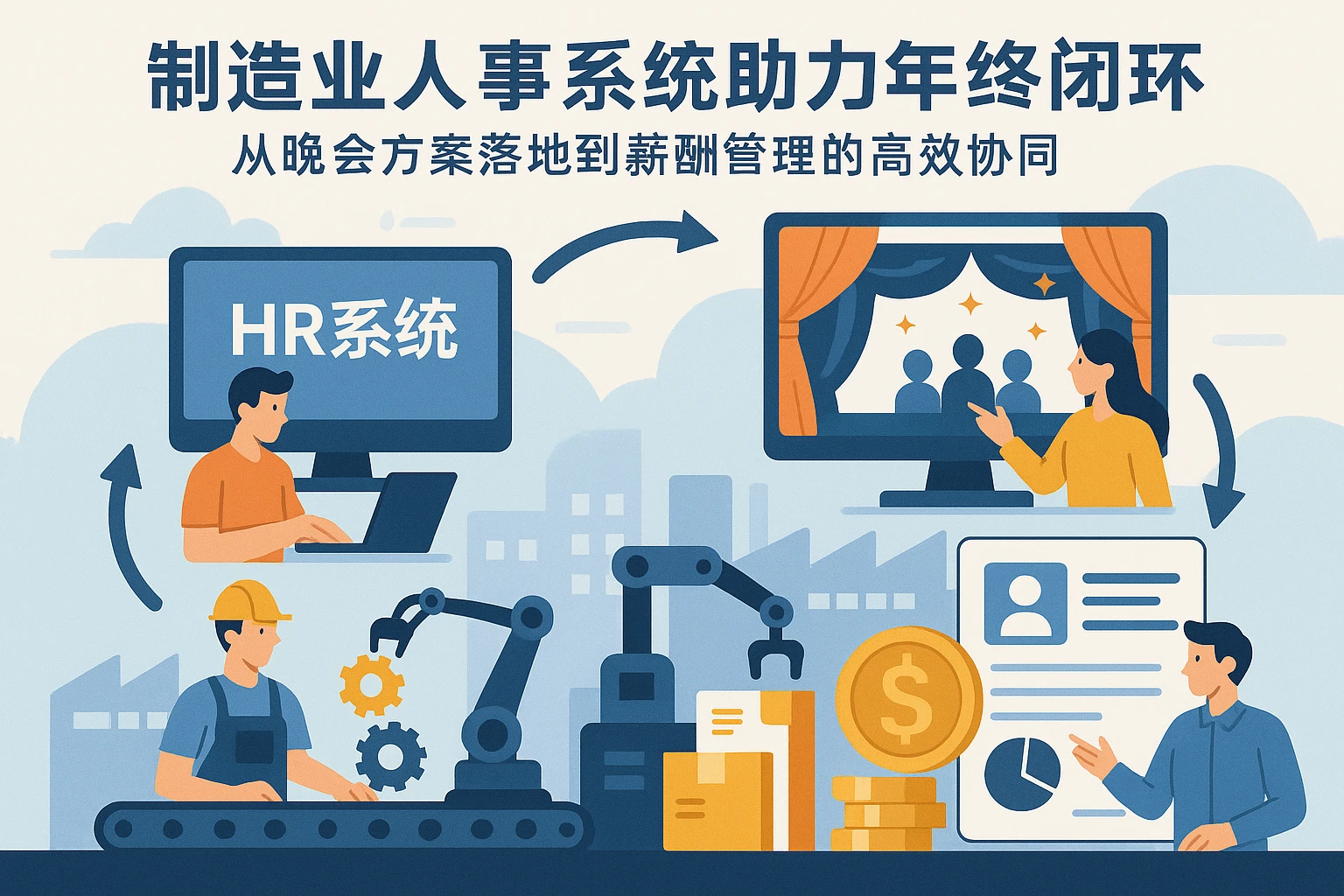 制造业人事系统助力年终闭环：从晚会方案落地到薪酬管理的高效协同