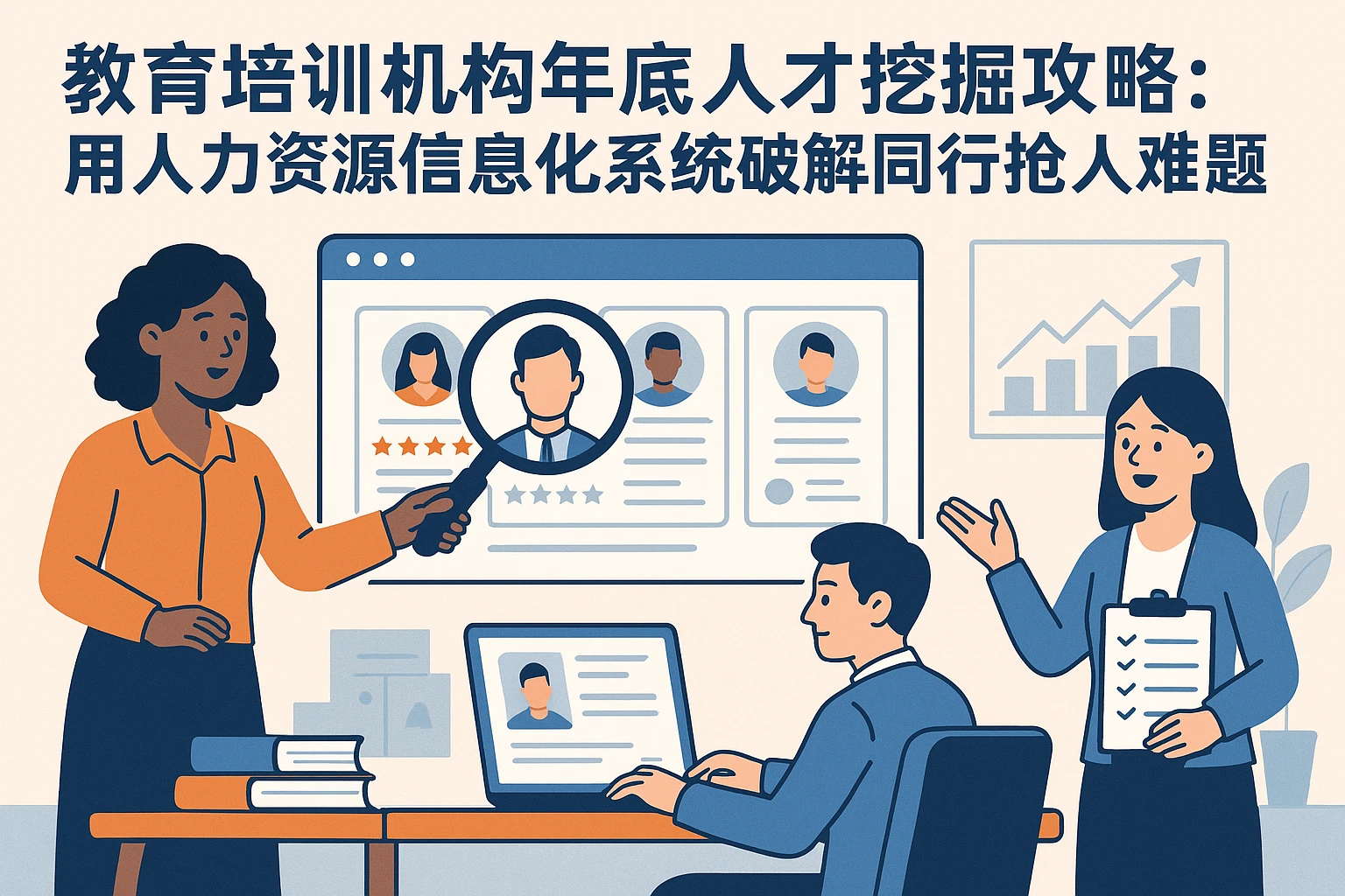 教育培训机构年底人才挖掘攻略：用人力资源信息化系统破解同行抢人难题