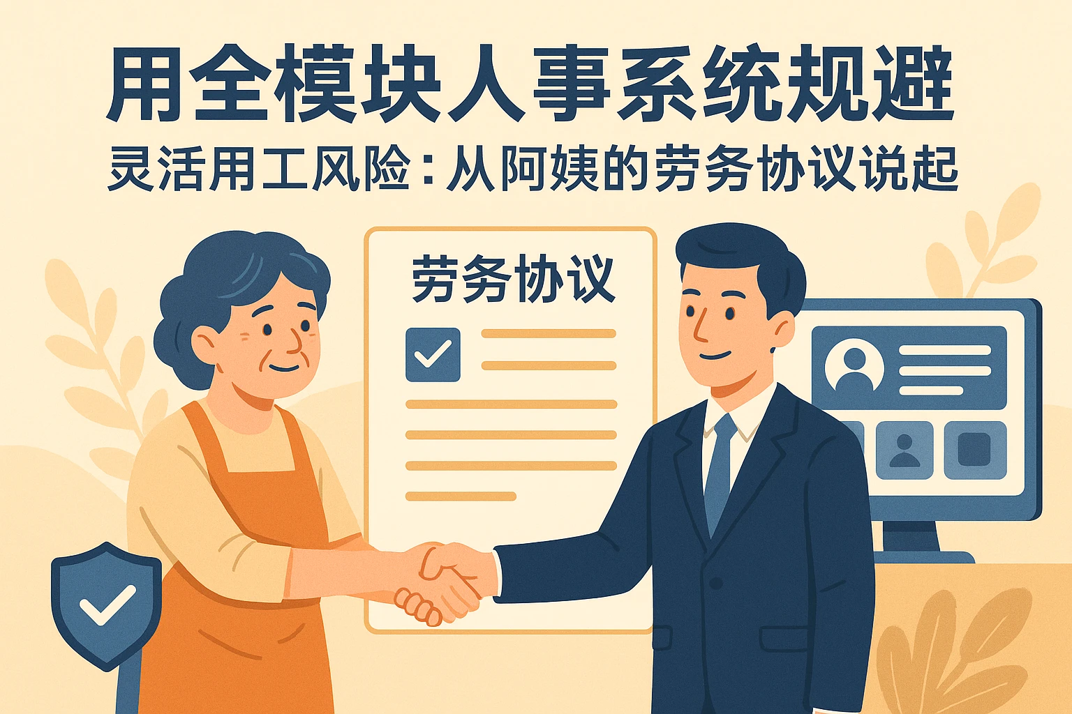 用全模块人事系统规避灵活用工风险：从阿姨的劳务协议说起