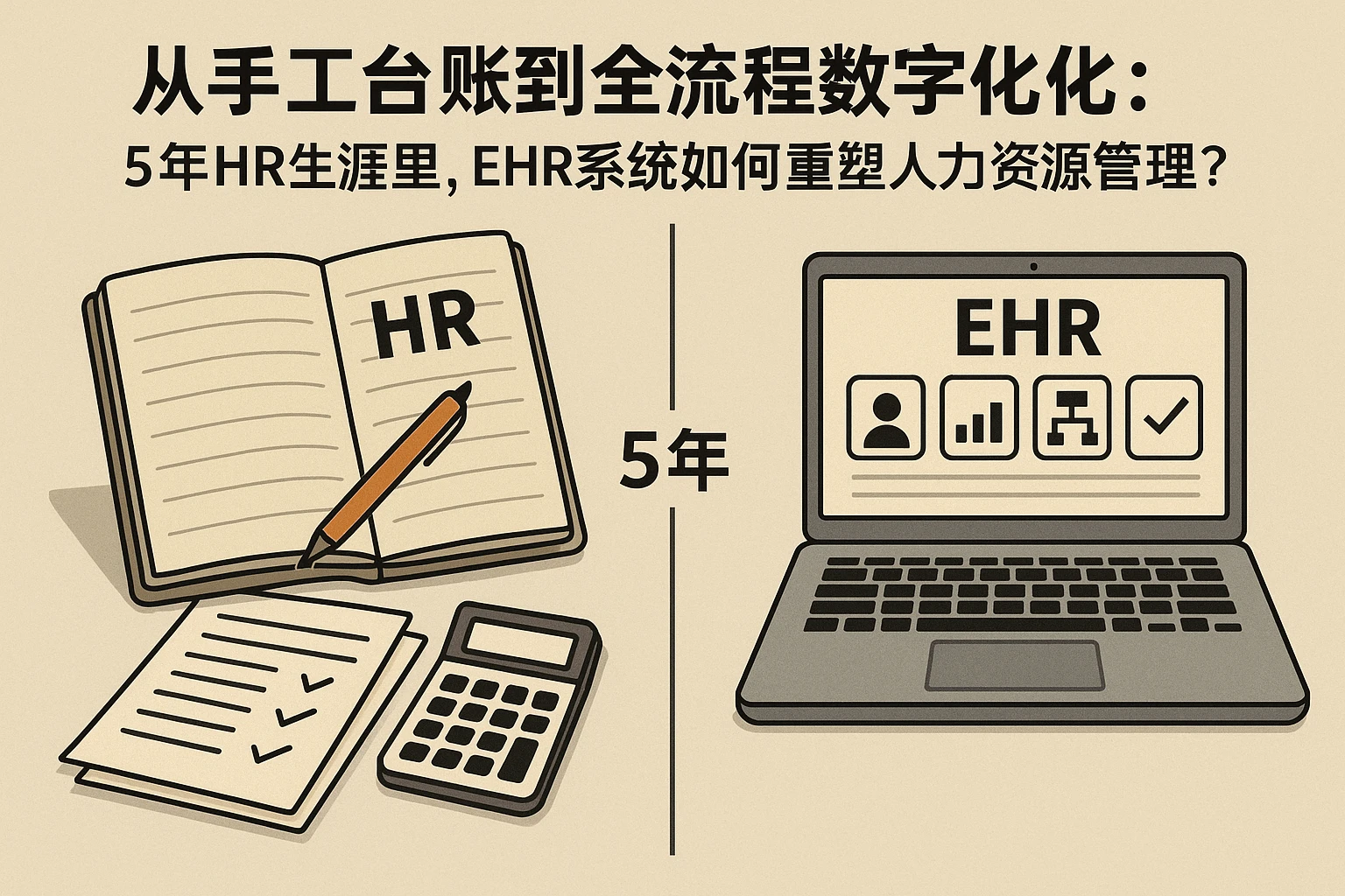 从手工台账到全流程数字化：5年HR生涯里，EHR系统如何重塑人力资源管理？