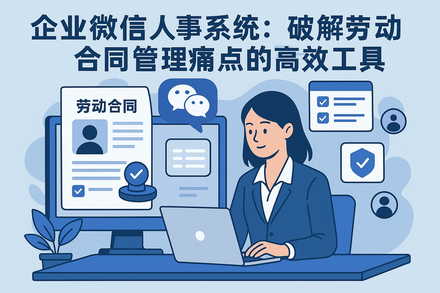 企业微信人事系统：破解劳动合同管理痛点的高效工具