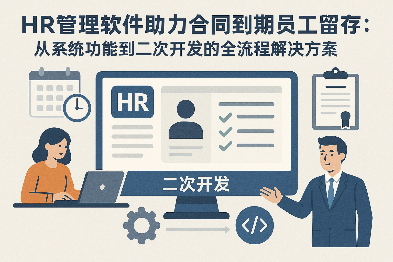 HR管理软件助力合同到期员工留存：从系统功能到二次开发的全流程解决方案