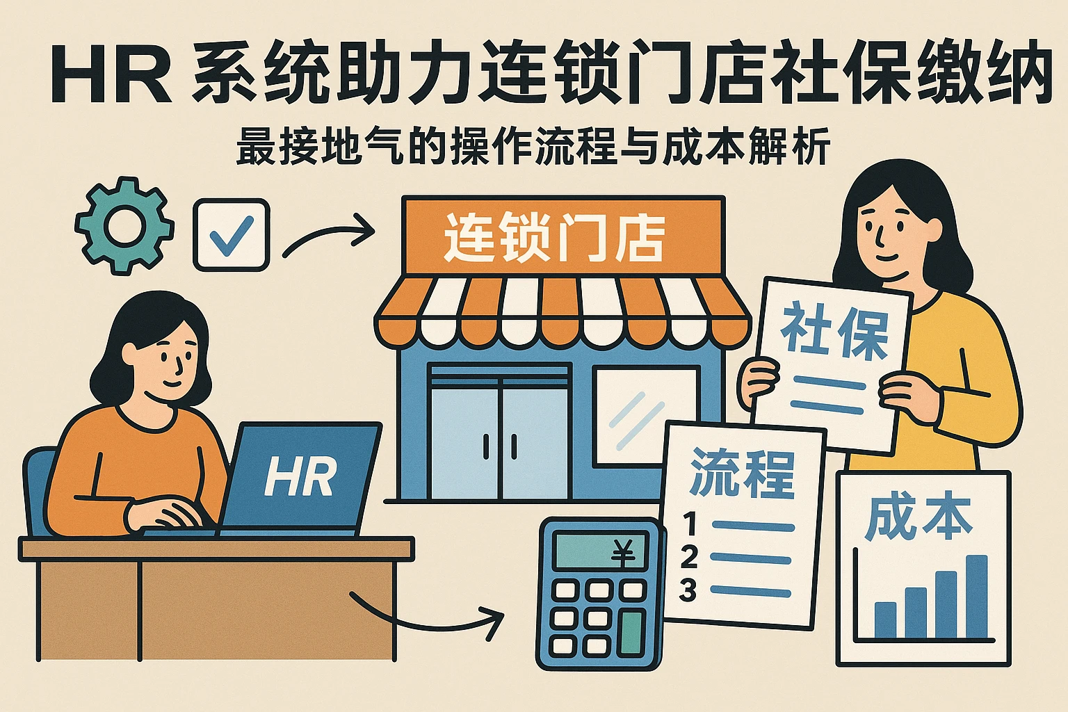 HR系统助力连锁门店社保缴纳：最接地气的操作流程与成本解析