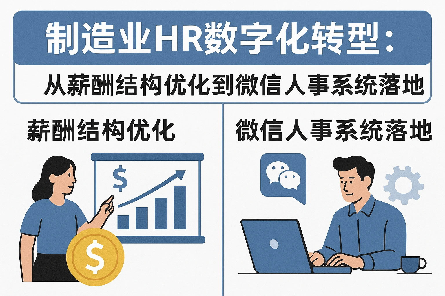 制造业HR数字化转型：从薪酬结构优化到微信人事系统落地