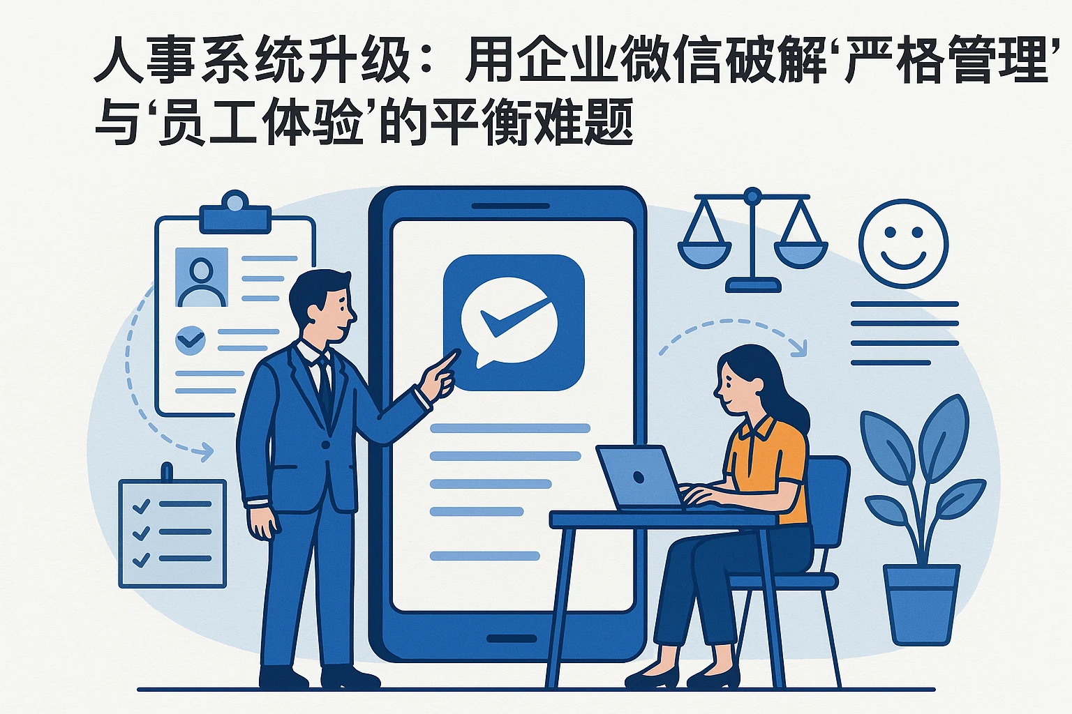 人事系统升级：用企业微信破解“严格管理”与“员工体验”的平衡难题