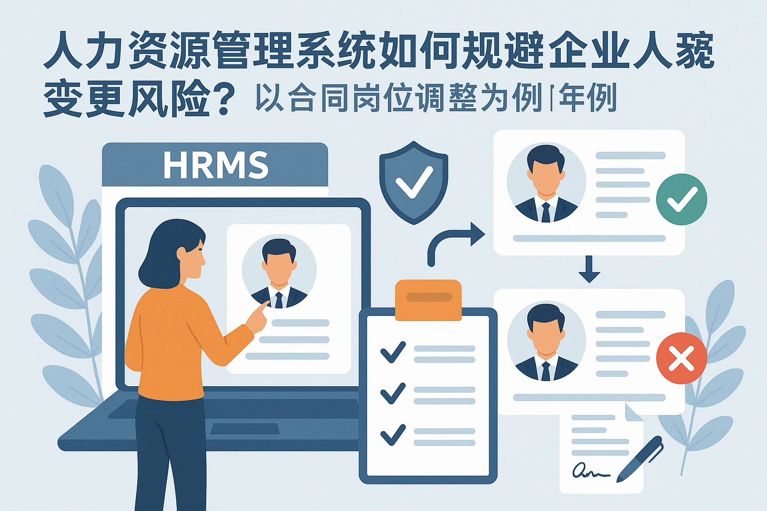人力资源管理系统如何规避企业人事变更风险？以合同岗位调整为例