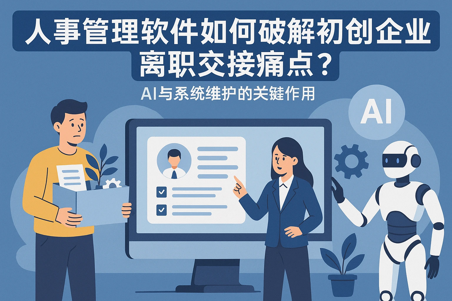 人事管理软件如何破解初创企业离职交接痛点？AI与系统维护的关键作用