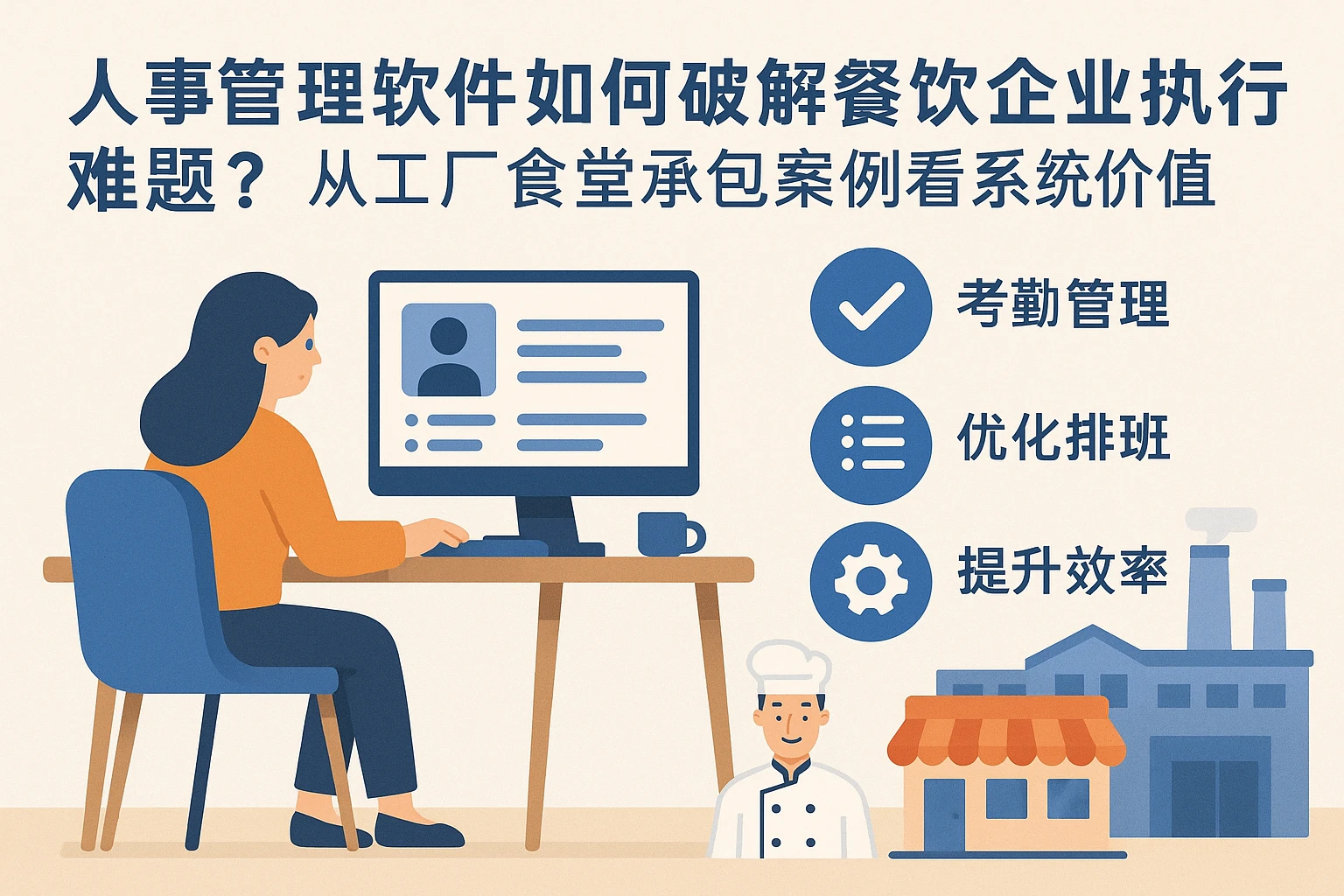 人事管理软件如何破解餐饮企业执行难题？从工厂食堂承包案例看系统价值