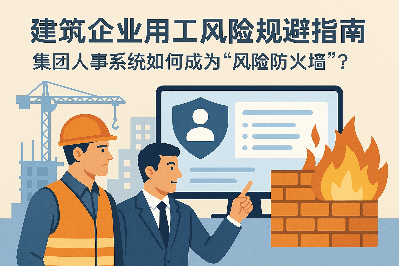 建筑企业用工风险规避指南：集团人事系统如何成为“风险防火墙”？