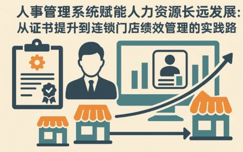 人事管理系统赋能人力资源长远发展：从证书提升到连锁门店绩效管理的实践路径