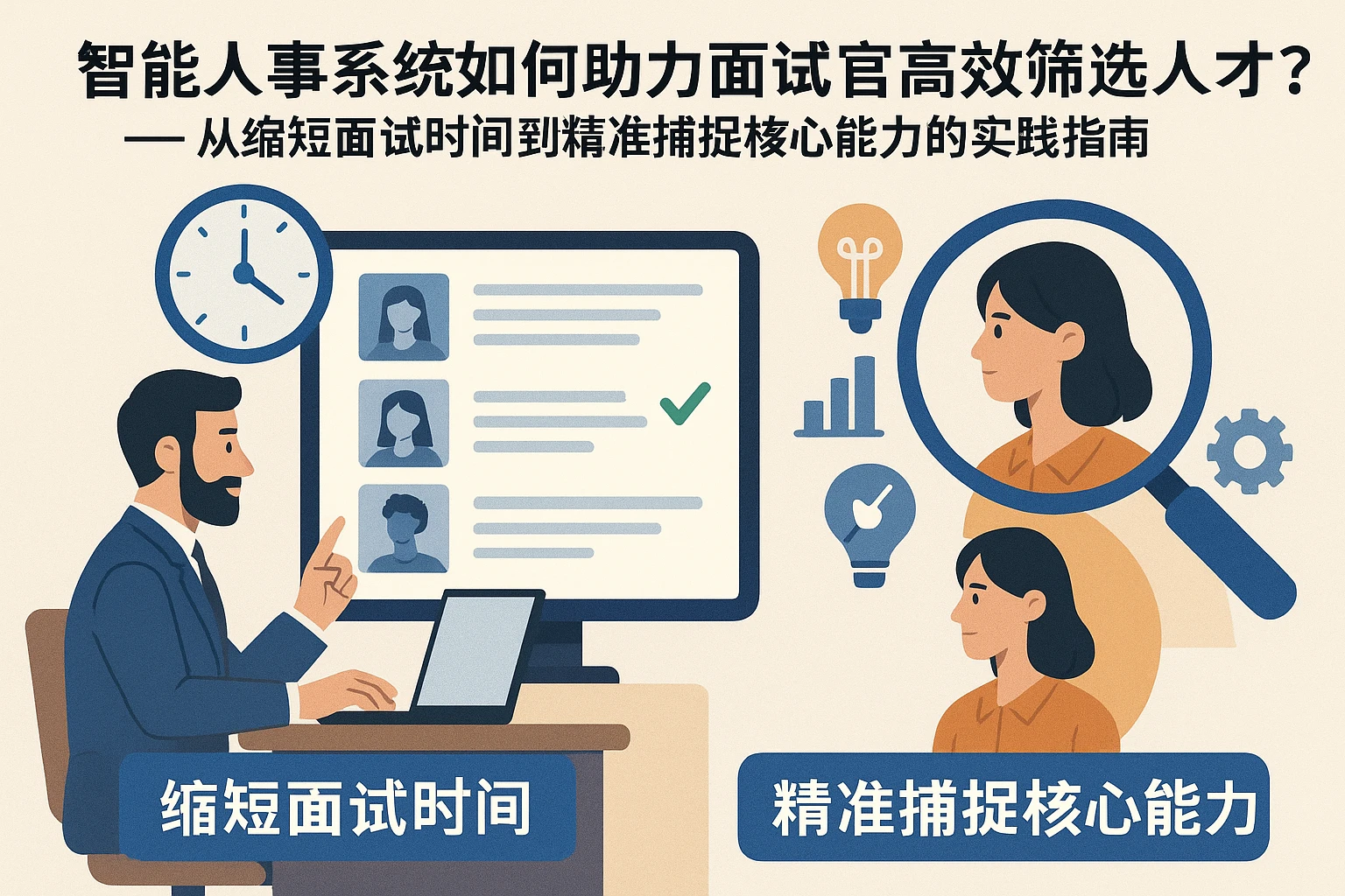 智能人事系统如何助力面试官高效筛选人才？——从缩短面试时间到精准捕捉核心能力的实践指南
