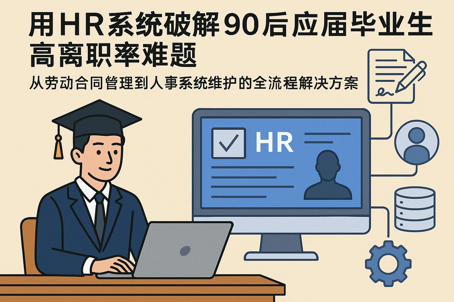 用HR系统破解90后应届毕业生高离职率难题：从劳动合同管理到人事系统维护的全流程解决方案