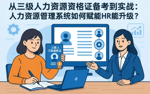 从三级人力资源资格证备考到实战：人力资源管理系统如何赋能HR能力升级？
