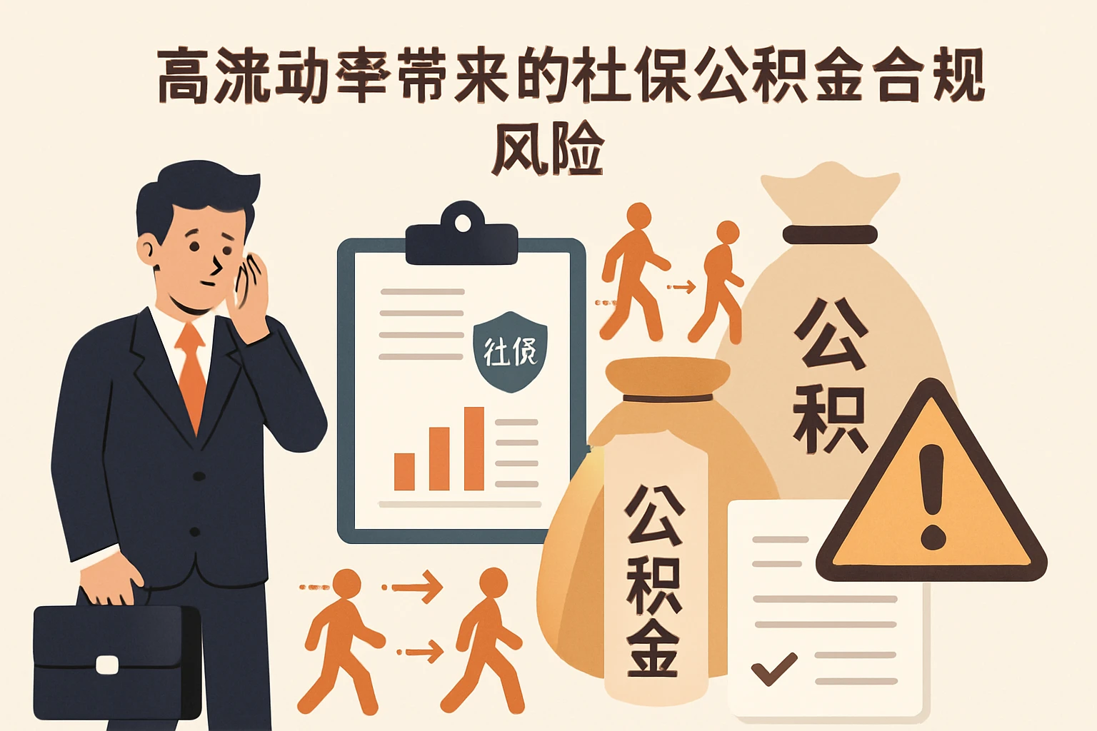 2. 高流动率带来的社保公积金合规风险