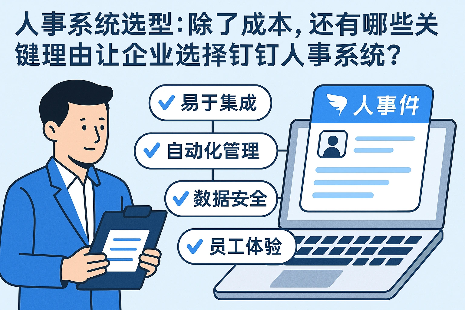 人事系统选型：除了成本，还有哪些关键理由让企业选择钉钉人事系统？