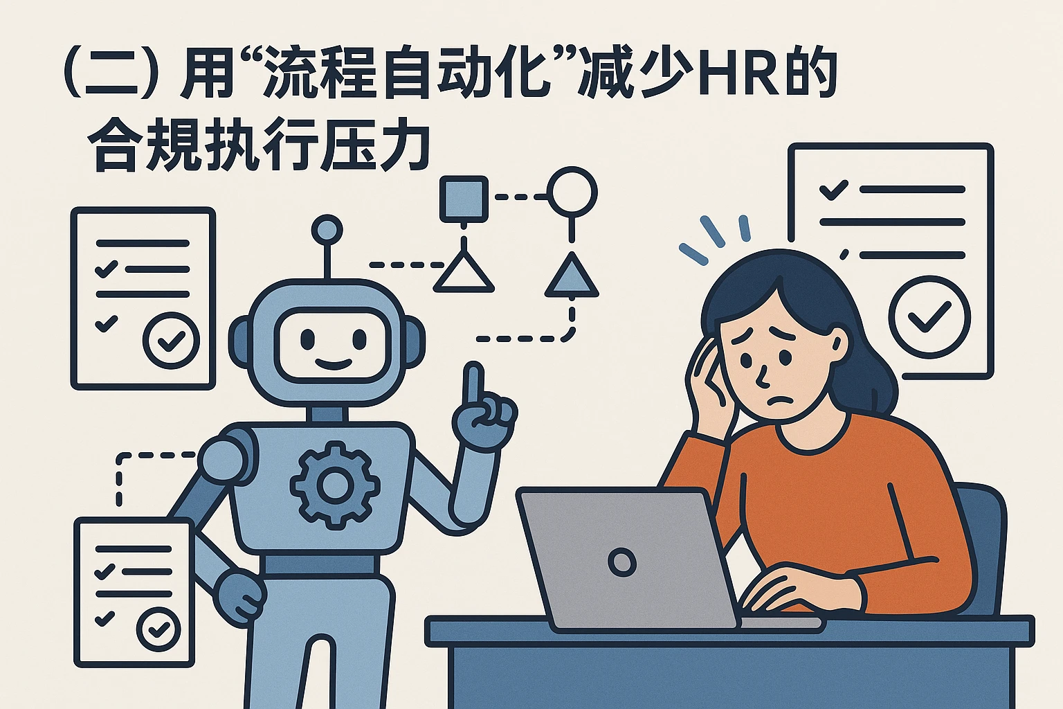 （二）用“流程自动化”减少HR的“合规执行压力”