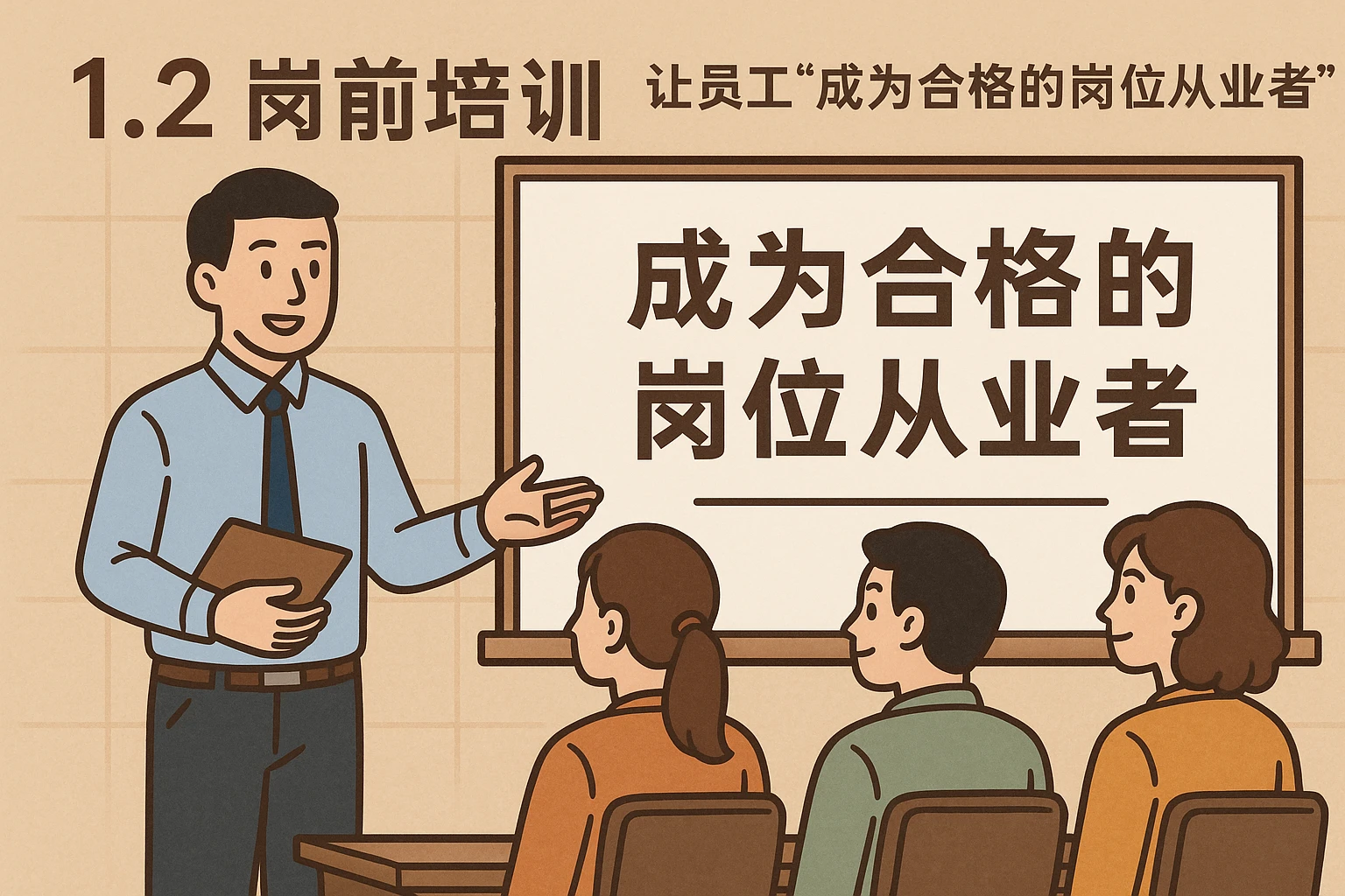 1.2 岗前培训：让员工“成为合格的岗位从业者”