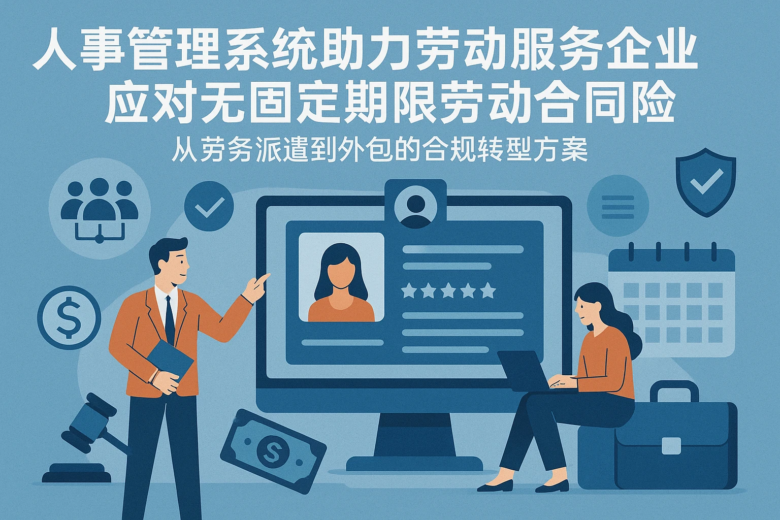 人事管理系统助力劳动服务企业应对无固定期限劳动合同风险——从劳务派遣到外包的合规转型方案