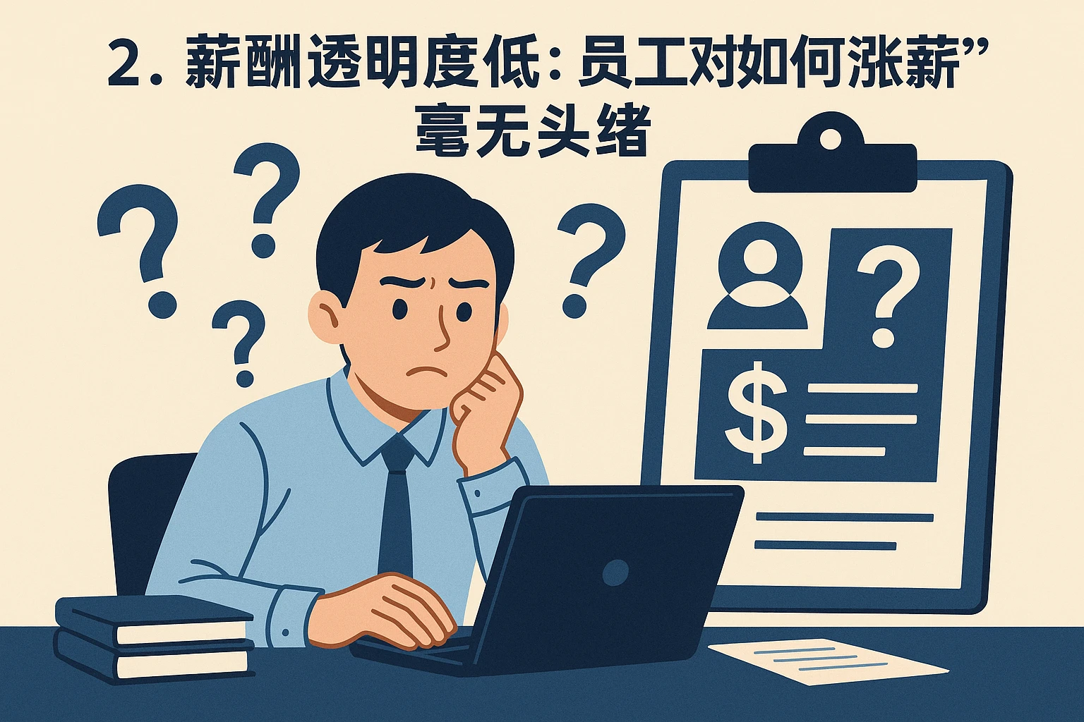 2. 薪酬透明度低：员工对“如何涨薪”毫无头绪