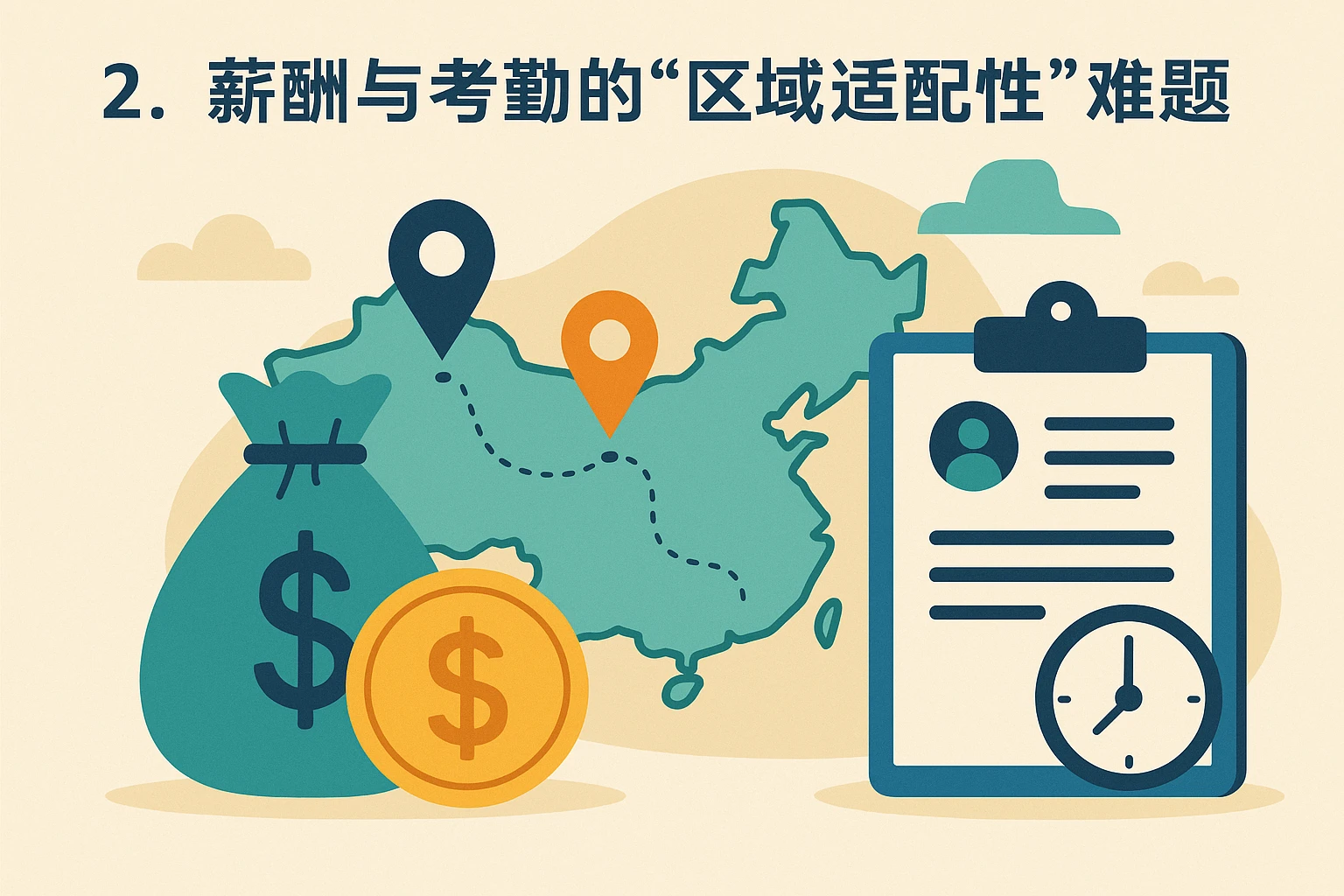 2. 薪酬与考勤的“区域适配性”难题