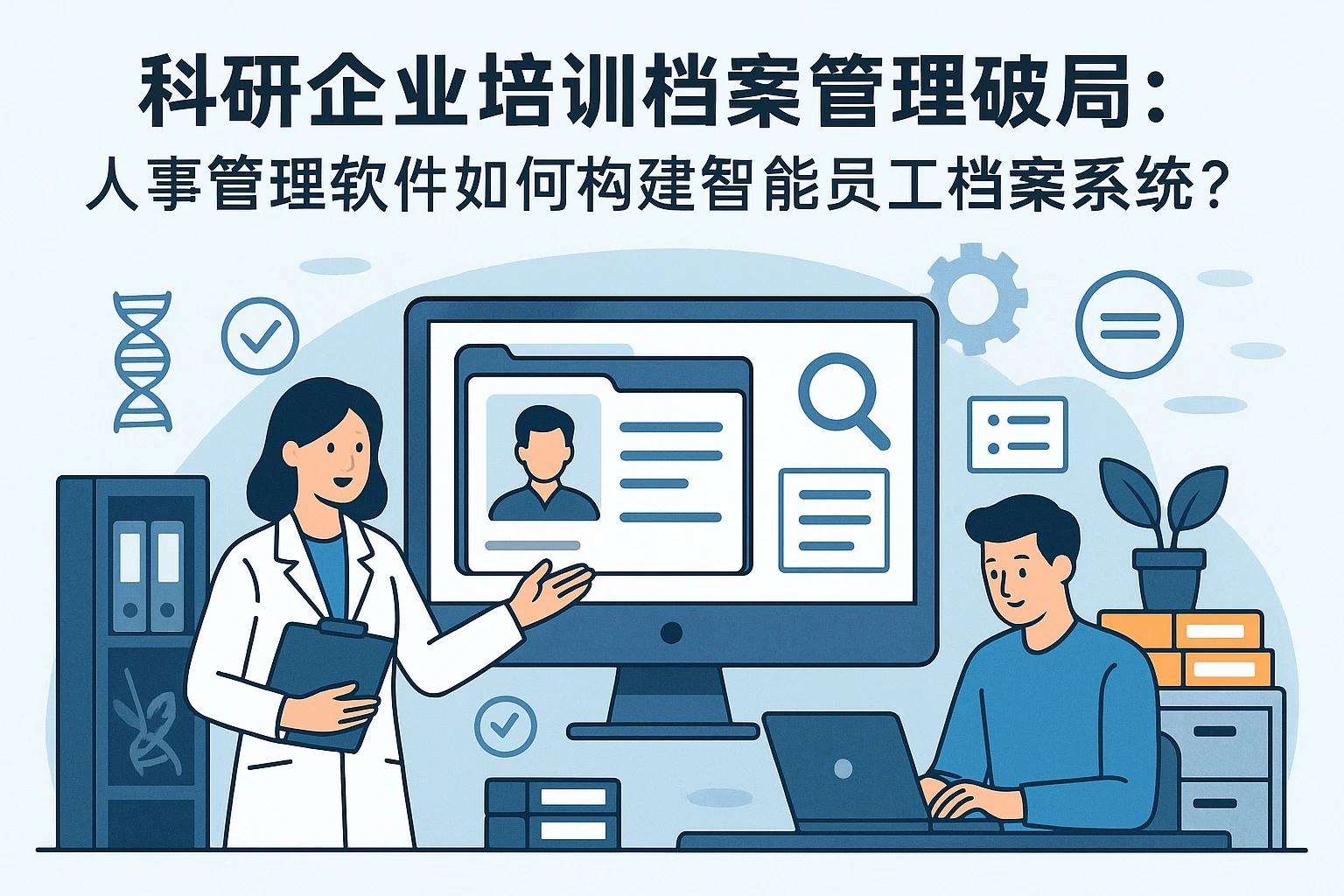 科研企业培训档案管理破局：人事管理软件如何构建智能员工档案系统？