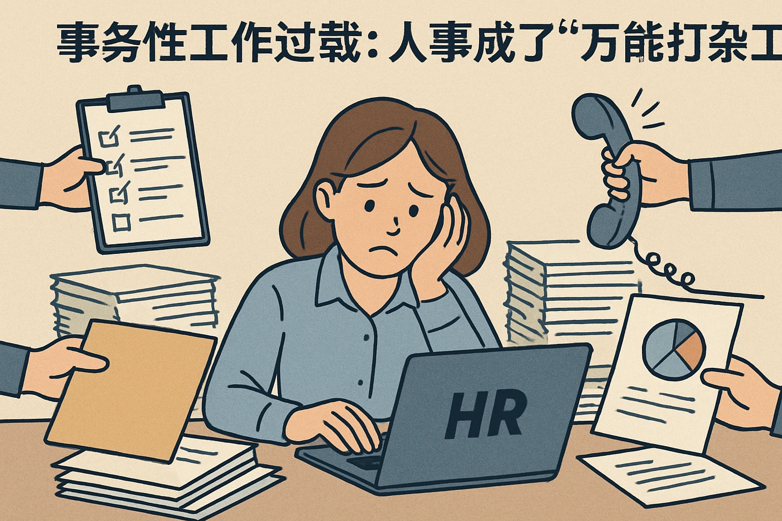2. 事务性工作过载：人事成了“万能打杂工”