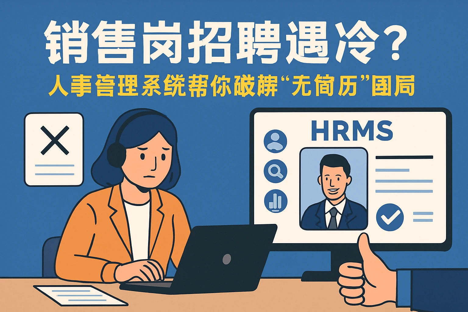 销售岗招聘遇冷？人事管理系统帮你破解“无简历”困局