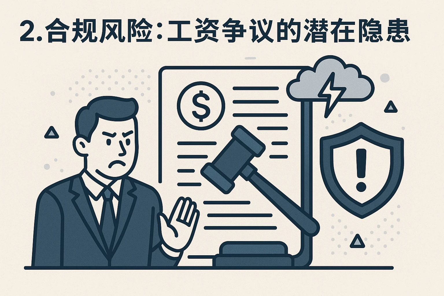 2. 合规风险：工资争议的潜在隐患