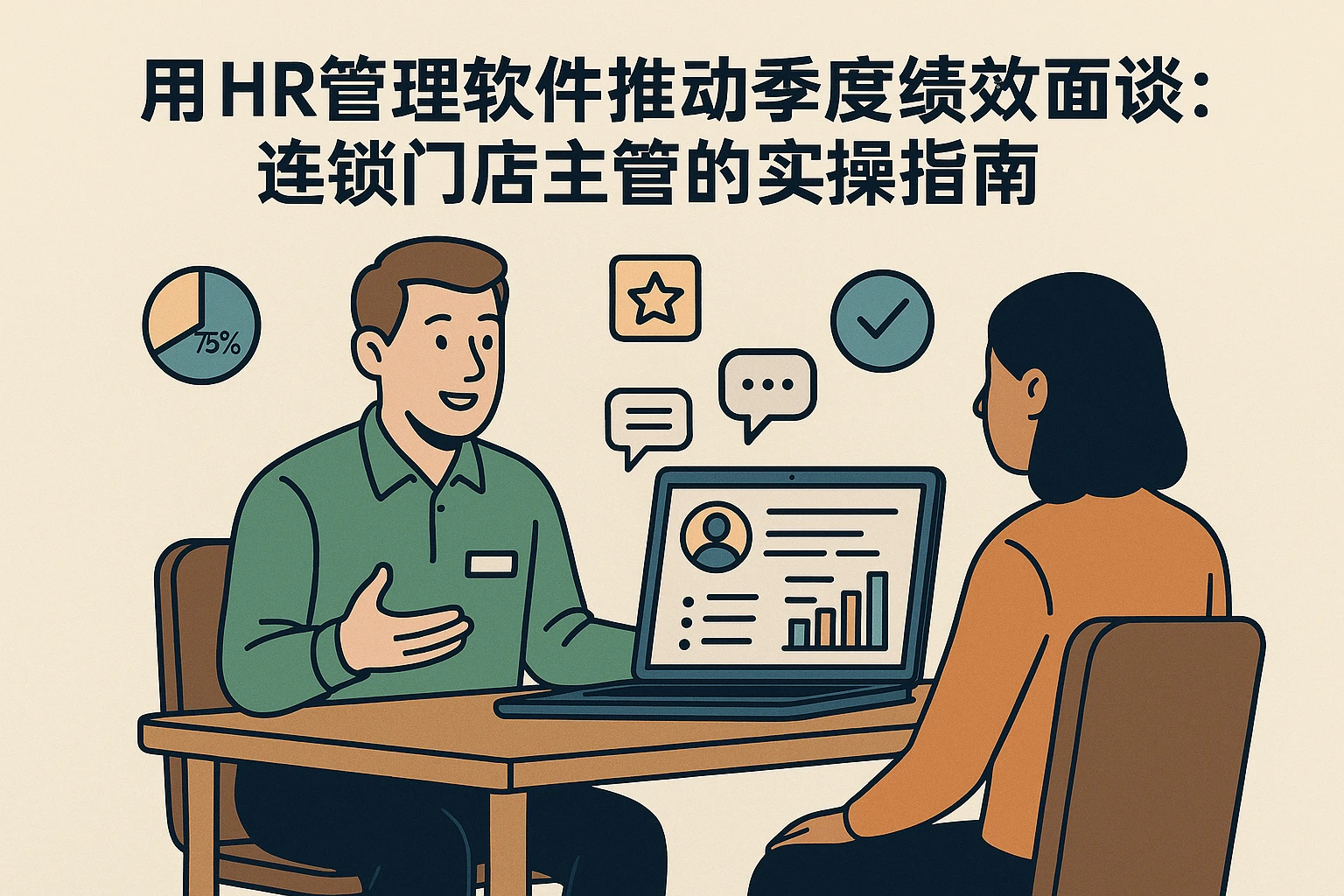 用HR管理软件推动季度绩效面谈：连锁门店主管的实操指南