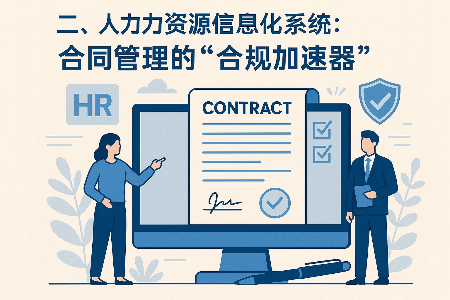 二、人力资源信息化系统：合同管理的“合规加速器”