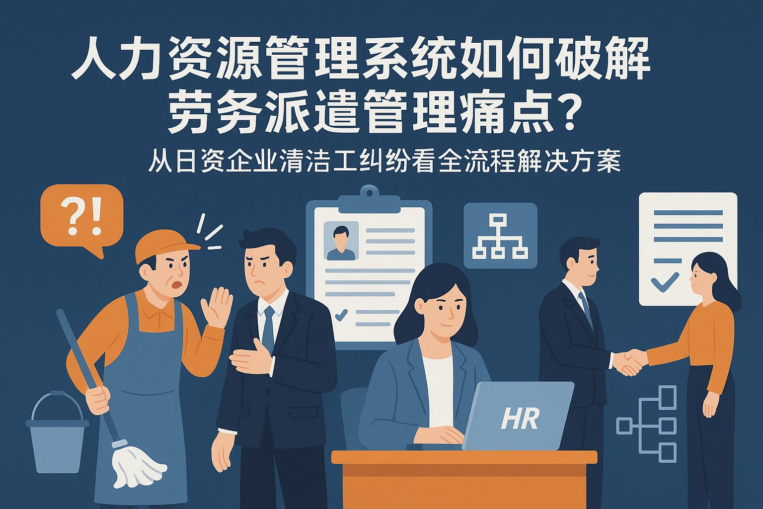 人力资源管理系统如何破解劳务派遣管理痛点？从日资企业清洁工纠纷看全流程解决方案