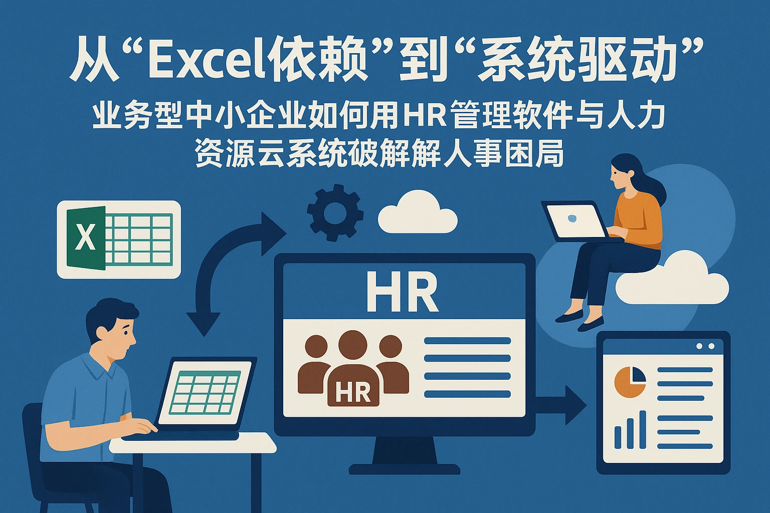 从“Excel依赖”到“系统驱动”：业务型中小企业如何用HR管理软件与人力资源云系统破解人事困局
