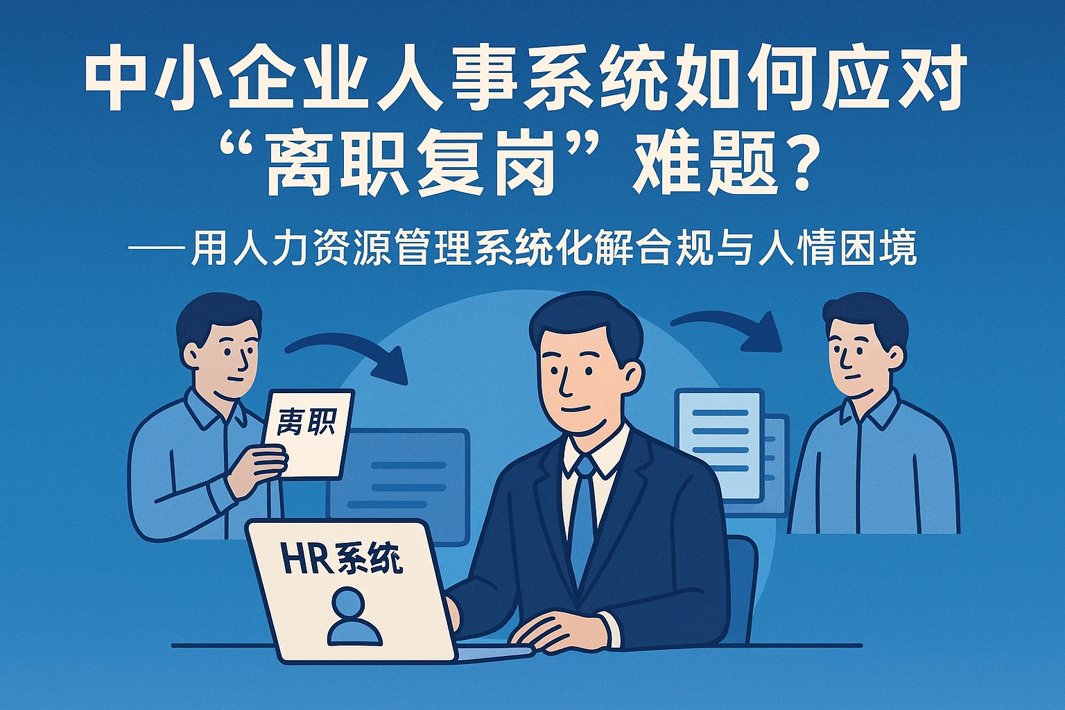 中小企业人事系统如何应对“离职复岗”难题？——用人力资源管理系统化解合规与人情困境