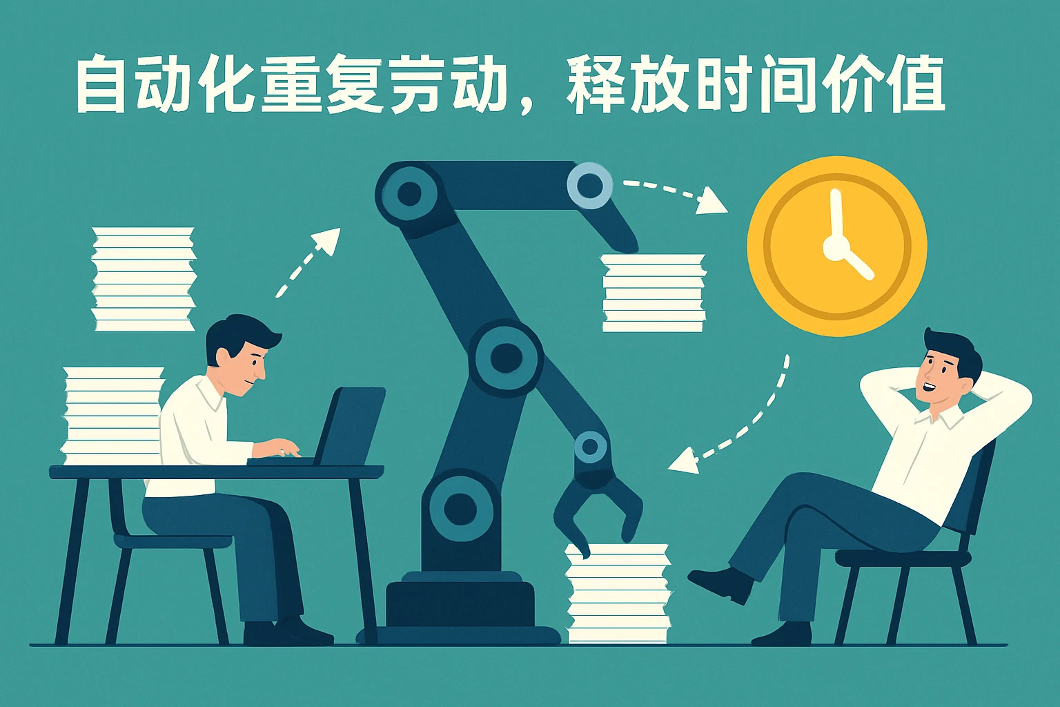2. 自动化重复劳动，释放时间价值