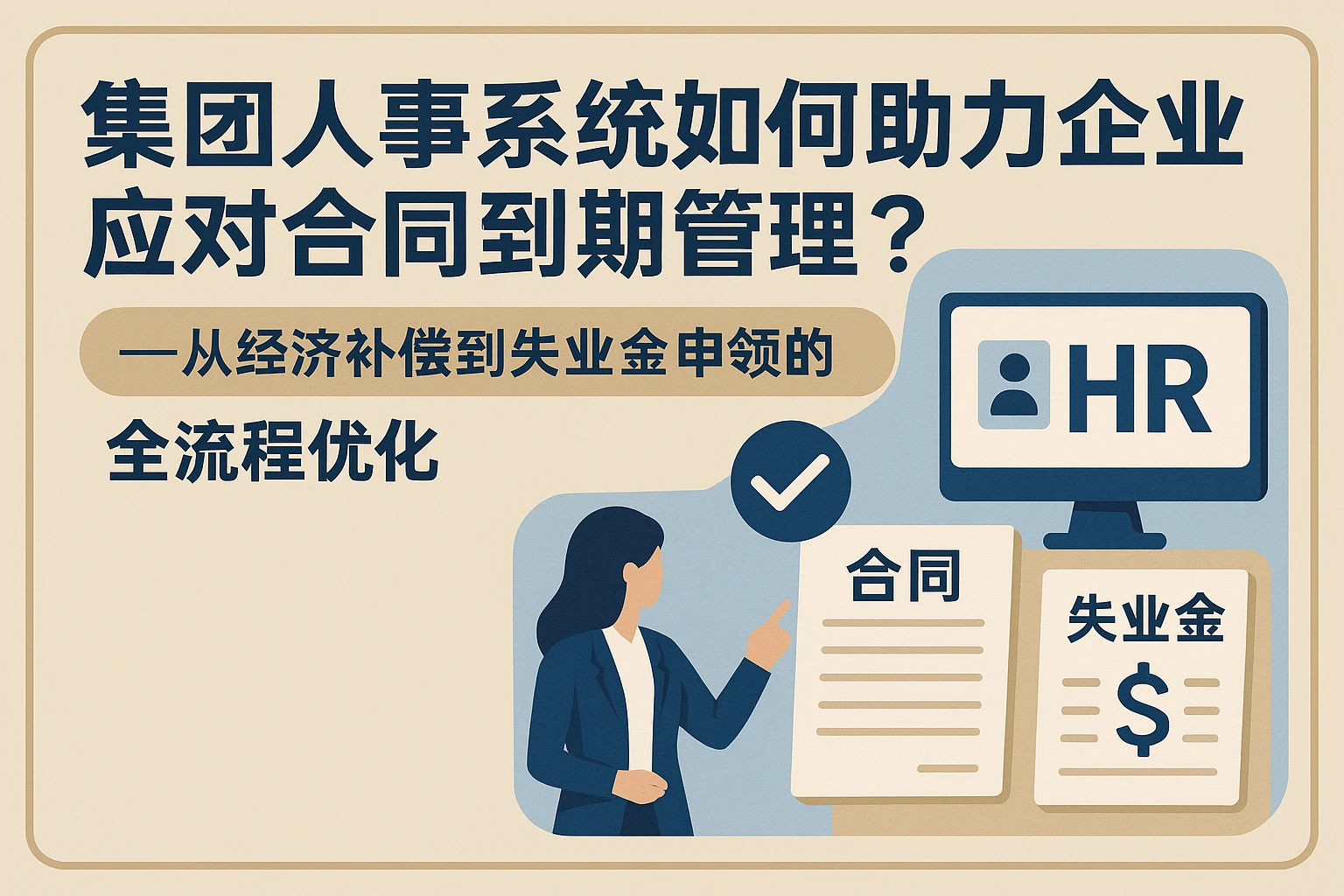 集团人事系统如何助力企业应对合同到期管理？——从经济补偿到失业金申领的全流程优化