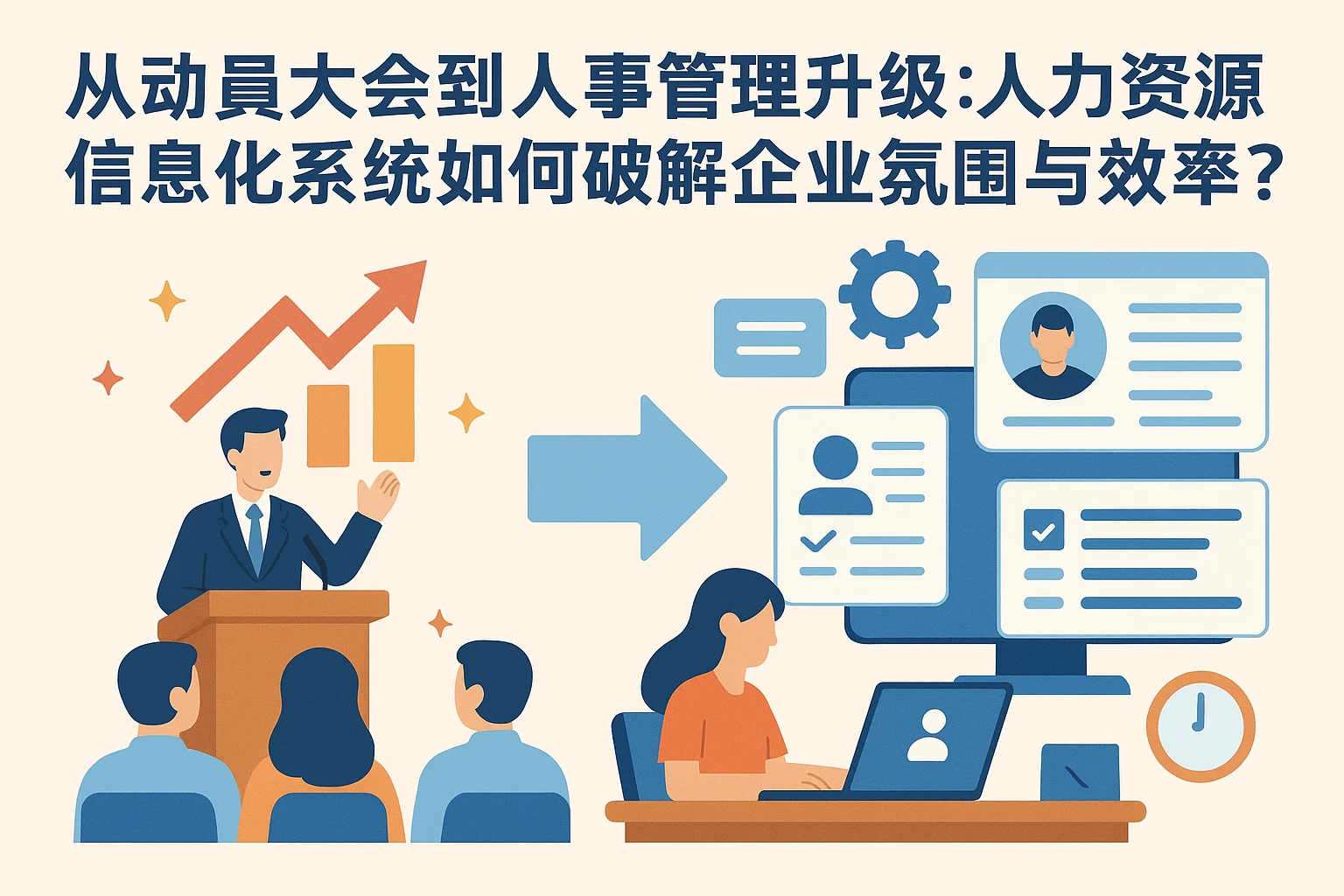 从动员大会到人事管理升级：人力资源信息化系统如何破解企业氛围与效率难题？