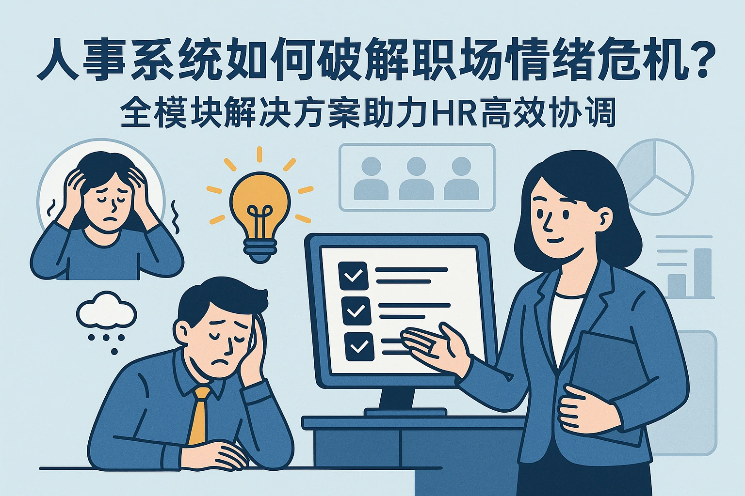 人事系统如何破解职场情绪危机？全模块解决方案助力HR高效协调