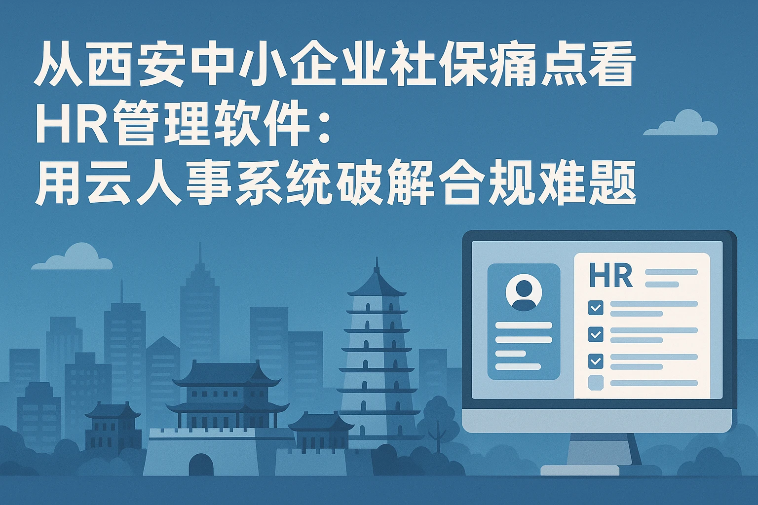 从西安中小企业社保痛点看HR管理软件：用云人事系统破解合规难题